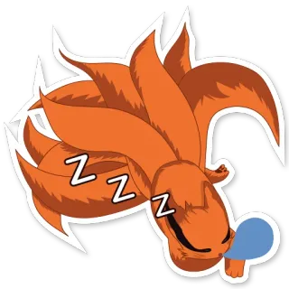 😴 914f3679 ZZZ sleepy, sleeping, fox, animal, cartoon, zzz telegram sticker
