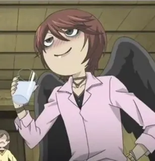 🥴 735baf57 Аниме, Пить, Крылья, Мультфильм, Персонаж, Смешной telegram sticker