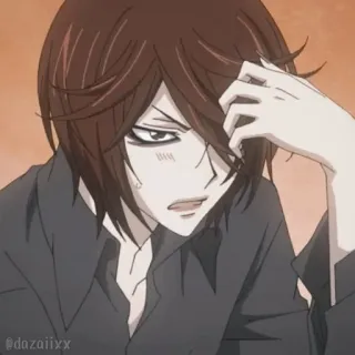 🙄 943bbb68 @dazaiixx Аниме, Мультфильм, Портрет, Персонаж, Мужчина telegram sticker