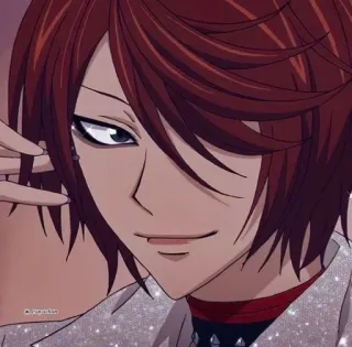 😏 ec269c70 аниме, персонаж, рыжие волосы, иллюстрация, манга telegram sticker