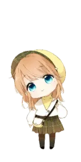 😊 6868aad5 Anime, Dễ thương, Cô gái, Chibi, Hoạt hình whatsapp sticker