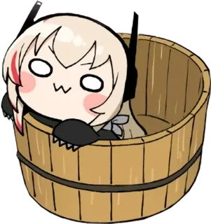 🐶 89268aa3 Anime, Kawaii, Fofo, Ilustração, Arte digital, Desenho animado, Balde, Engraçado telegram sticker