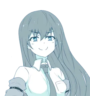 😏 2457e95f อนิเมะ, ผู้หญิง, การ์ตูน, ยิ้มเยาะ, เนคไท, ชุดนักเรียน telegram sticker