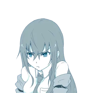 😒 2acfe9ea สาวอนิเมะ, โกรธ, ขมวดคิ้ว, หงุดหงิด, การ์ตูน, มังงะ, ผู้หญิง telegram sticker