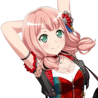 Химари Уехара от @kurkumushkka 👐 whatsapp stickers