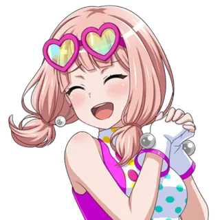 Химари Уехара от @kurkumushkka 👐 telegram stickers