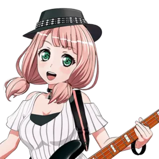 Химари Уехара от @kurkumushkka 👐 whatsapp stickers