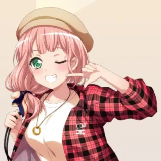 Химари Уехара от @kurkumushkka 👐 telegram stickers