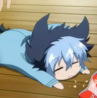 🖇 368221c4 аниме, мультфильм, сонный, милый, чиби telegram sticker