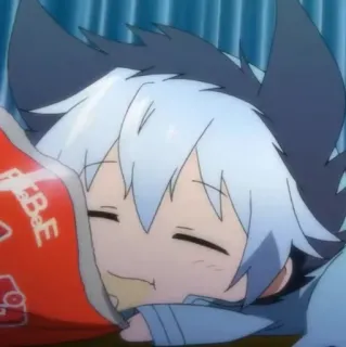 🧊 3d742e96 B&E Аниме, Спящий, Милый, Мультфильм, Ребенок, Одеяло telegram sticker