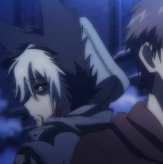 ☁️ 5d938d05 Аниме, Персонаж, Худи, Тёмный, Манга telegram sticker