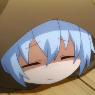 🧊 64752149 Аниме, Чиби, Спящий, Милый, Мультфильм telegram sticker