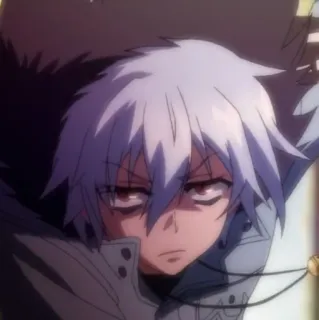 ☁️ 77a4f4e7 Аниме, Манга, Персонаж, Белые волосы telegram sticker