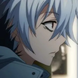 ☁️ 862b4517 Аниме, Манга, Белые волосы, Персонаж telegram sticker