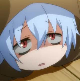 ☁️ d0960fa3 аниме, уставший, сонный, мультфильм, персонаж telegram sticker