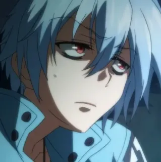 🧊 da0e9b23 Аниме, Персонаж, Манга, Белые волосы, Красные глаза telegram sticker