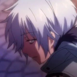 🧊 da2f4a07 Аниме, Белые волосы, Мужской, Персонаж telegram sticker