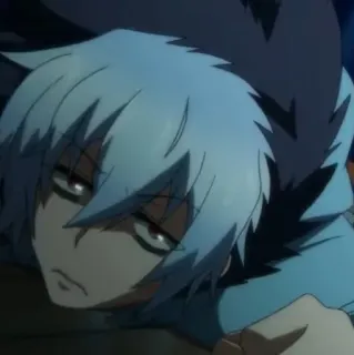 🧊 f9ab8b88 аниме, персонаж, уставший, скучающий telegram sticker