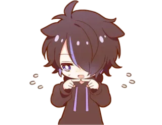 🤭 e917668e Anime, Chibi, Carino, Personaggio, Kawaii whatsapp sticker