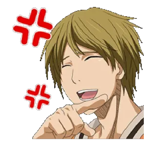 😡 41886f70 anime, angry, expression, annoyed telegram sticker