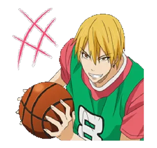 😬 ec300089 anime, basketball, sports, character, manga telegram sticker