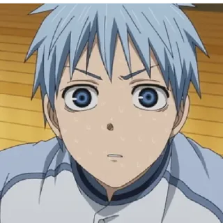 🎭 0edc2e9c Kuroko Tetsuya Kuroko no Basket anime, basquete, suor, chocado telegram sticker