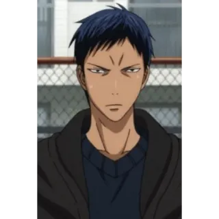 🎭 1bbfad51 Aomine Daiki Kuroko no Basket Anime, Basquete, Sério, Esportes, Aomine, Daiki telegram sticker