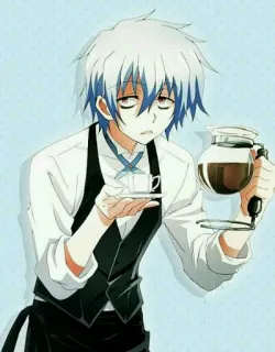 ☕ ee83059d 动漫, 服务员, 咖啡, 累, 漫画 telegram sticker