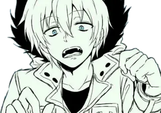 Sleepy Ash(Kuro)- Pecado da preguiça whatsapp stickers