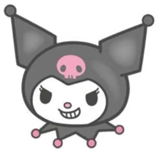 😁 e54377c0 Kuromi cartoon, anime, character, Kuromi, Sanrio telegram sticker