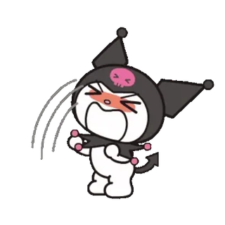 😭 b45fdf73 Kuromi 쿠로미, 산리오, 애니메이션, 만화 telegram sticker