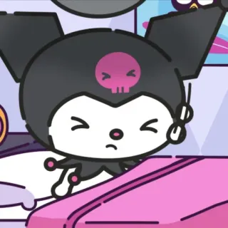 🕸 765eb616 Kuromi คุโรมิ, ซานริโอ, อนิเมะ, การ์ตูน telegram sticker