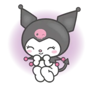 ☺️ 022e7c95 Kuromi 漫画, かわいい, サンリオ, アニメ telegram sticker