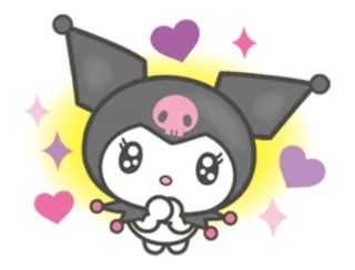 Kuromi whatsapp stickers