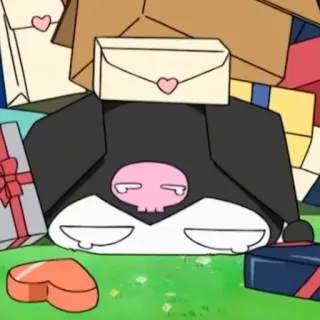 🥲 1f6ec1f6 Kuromi Kuromi, Sanrio, anime, cute, kawaii, gifts, presents telegram sticker