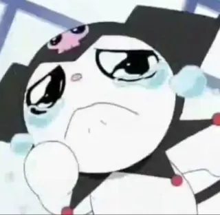 😭 2c1a8c8f Kuromi Kuromi, Sanrio, anime, cartoon, crying, sad, character telegram sticker