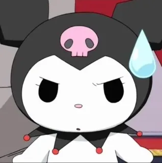 💧 406ca6df Kuromi Kuromi, Sanrio, anime, cartoon, character, cute, kawaii telegram sticker