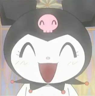 😊 46c72280 Kuromi Kuromi, Sanrio, anime, cartoon, kawaii, cute telegram sticker