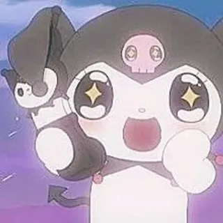 🤩 4c003dec Kuromi Kuromi, Sanrio, anime, cartoon, cute, kawaii, character telegram sticker