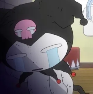 😭 5fb15bb6 Kuromi Kuromi, Sanrio, anime, cartoon, character, sad, crying telegram sticker