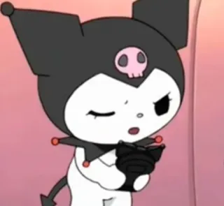 📱 64841e53 Kuromi kuromi, sanrio, anime, character, skull, cartoon telegram sticker