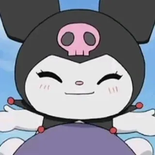 💌 74d9aafb Kuromi Kuromi, Sanrio, anime, kawaii, cute, cartoon telegram sticker