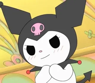 😊 788592c6 Kuromi Kuromi, Sanrio, anime, cartoon, character, kawaii telegram sticker