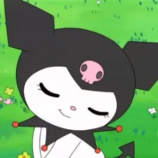 😊 80d58086 Kuromi Kuromi, Sanrio, anime, cartoon, cute, kawaii, character telegram sticker