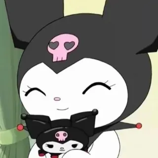 😊 a18edd5e Kuromi kuromi, sanrio, anime, cartoon, cute, character, skull telegram sticker