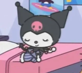 🤷‍♀ a9963d94 Kuromi kuromi, sanrio, anime, cartoon, kawaii, cute, character, animation telegram sticker