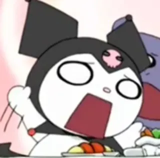 😨 dae864d3 Kuromi kuromi, sanrio, anime, cartoon, kawaii, cute telegram sticker