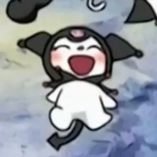 💞 de509723 Kuromi Kuromi, Sanrio, anime character, cartoon, kawaii, cute, devil telegram sticker