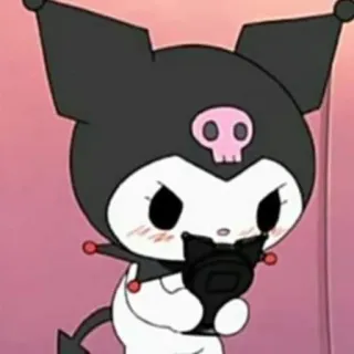 📱 e66d6931 Kuromi Kuromi, Sanrio, anime character, cartoon, cute, mascot telegram sticker