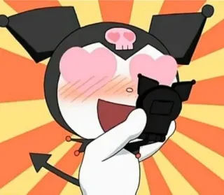 😍 f21e1acc Kuromi Kuromi, Sanrio, anime, cartoon, kawaii, cute, character telegram sticker